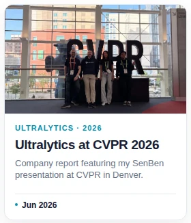 Ultralytics at CVPR 2026
